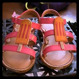 Barley worn Cat & Jack girl sandals